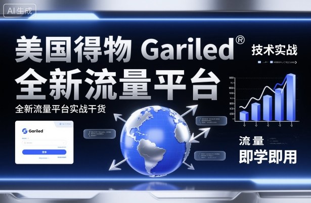 美国得物Gariled技术实战,全新流量平台实战干货,即学即用-开心