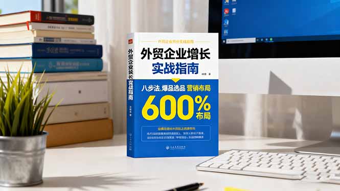 外贸企业增长实战指南,八步法、爆品选品、营销布局,业绩增长300%-开心